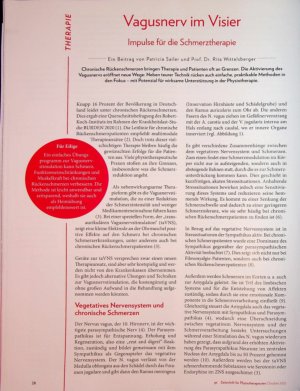 Vorschauseite 1: Vagusnerv im Visier Impulse für die Schmerztherapie