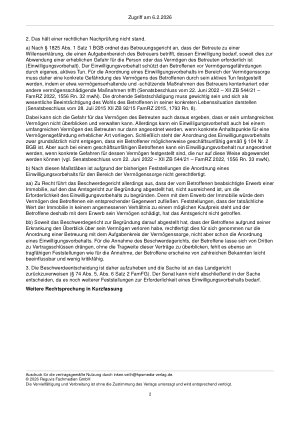 Vorschauseite 2: Zum Einwilligungsvorbehalt – § 1825 BGB