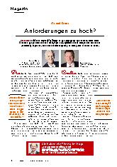 Vorschauseite 1: Anforderungen zu hoch?