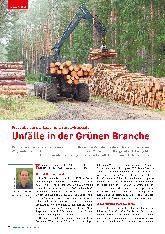 Vorschauseite 1: Prävention in der Landund Forstwirtschaft: Unfälle in der Grünen Branche