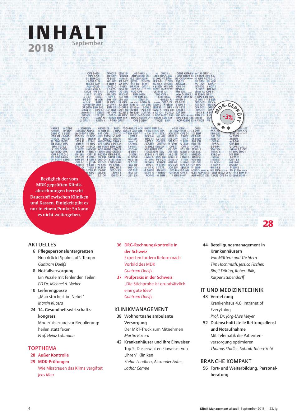 Vorschauseite 1: September 2018
