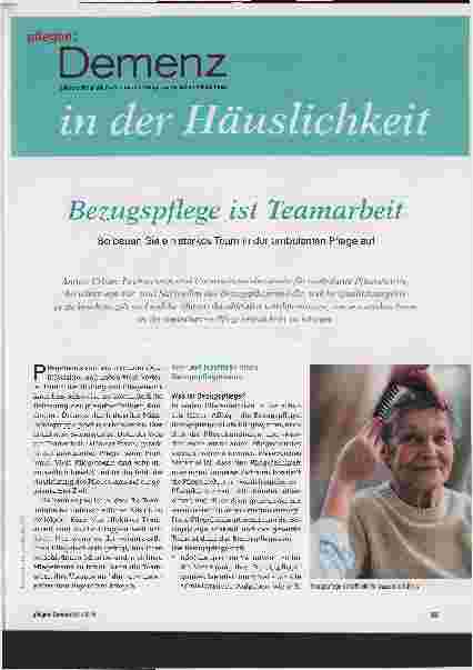 Vorschauseite 1: Bezugspflege ist Teamarbeit. So bauen Sie ein starkes Team in der ambulanten Pflege auf.