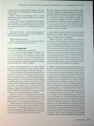 Vorschauseite 2: Disziplinarrechtliche Einordnung von Chatverhaltensweisen mit nationalsozialistischem Inhalt