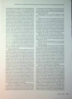 Vorschauseite 6: Disziplinarrechtliche Einordnung von Chatverhaltensweisen mit nationalsozialistischem Inhalt
