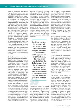 Vorschauseite 2: Resilienz ist Teamarbeit Warum individuelle Belastbarkeit in der KJP nicht reicht