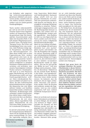 Vorschauseite 4: Resilienz ist Teamarbeit Warum individuelle Belastbarkeit in der KJP nicht reicht
