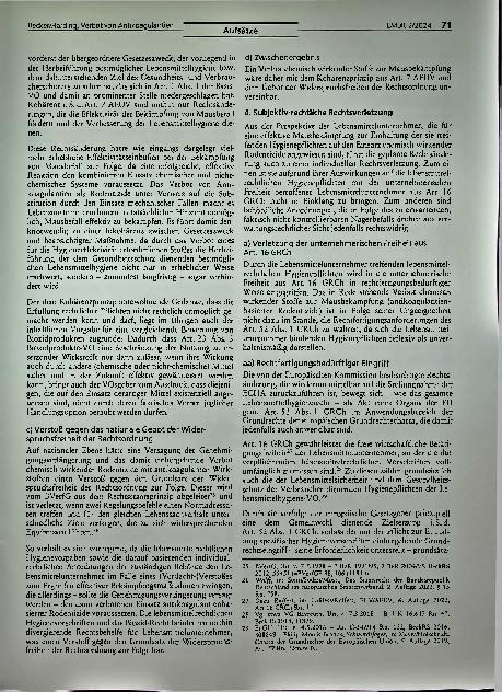Vorschauseite 4: Zur rechtlichen Unzulässigkeit des Verbots von Antikoagulantien als Rodentizide