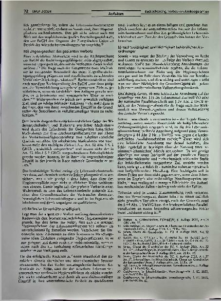 Vorschauseite 5: Zur rechtlichen Unzulässigkeit des Verbots von Antikoagulantien als Rodentizide
