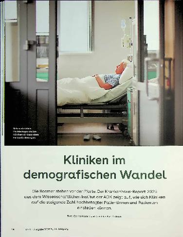 Vorschauseite 1: Kliniken im demografischen Wandel
