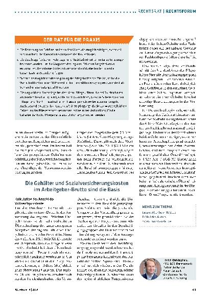 Vorschauseite 2: Wie läuft die Verhandlungspraxis zum regional üblichen Entgelt?