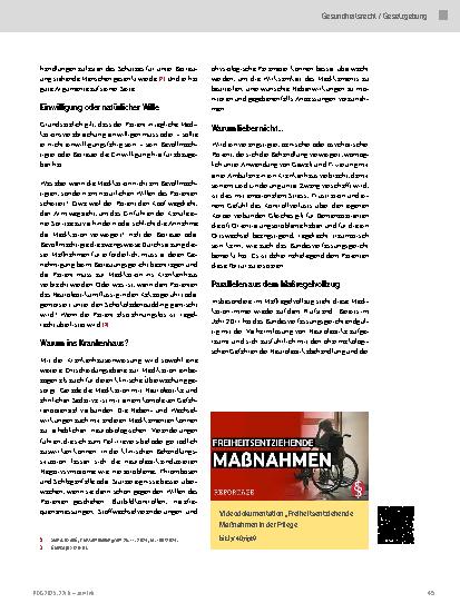 Vorschauseite 2: Zwangsmedizinische Behandlung außerhalb von Krankenhäusern