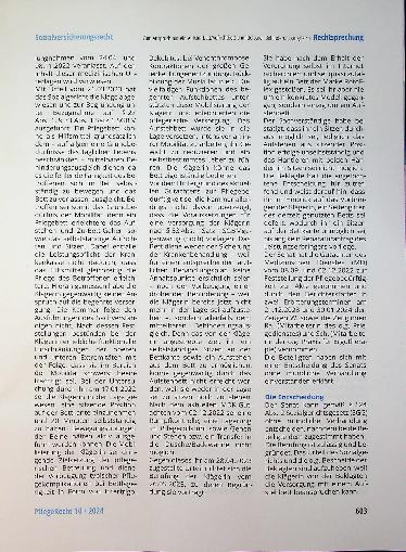 Vorschauseite 3: Zum Anspruch auf ein Aufstehbett/Aufrichtbett zum Zweck des unmittelbaren Behinderungsausgleichs.