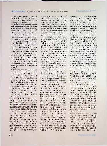 Vorschauseite 6: Zum Anspruch auf ein Aufstehbett/Aufrichtbett zum Zweck des unmittelbaren Behinderungsausgleichs.