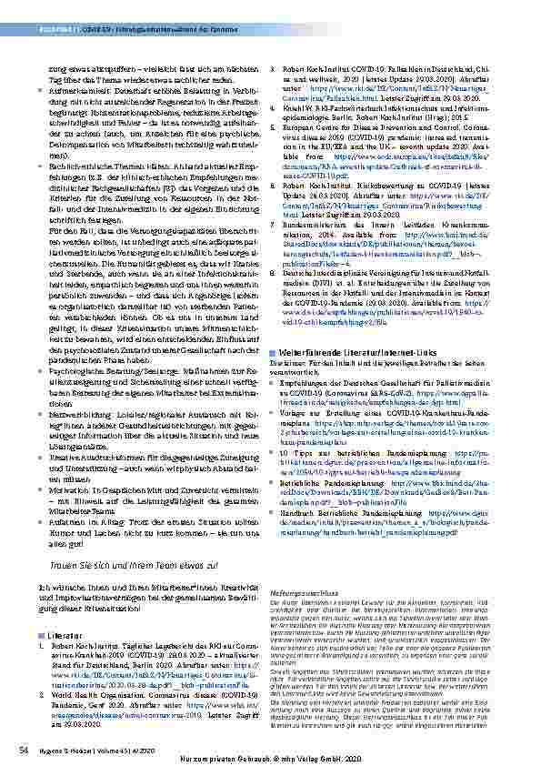 Vorschauseite 3: COVID-19-Pandemie – Überlegungen zum Führungsverhalten in Einrichtungen des Gesundheitswesens