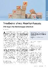 Vorschauseite 1: Insolvenz eines Krankenhauses: Erfahrungen eines Krankenhausgeschäftsführers