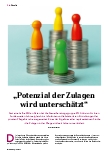 Vorschauseite 1: "Potenzial der Zulagen wird unterschätzt"