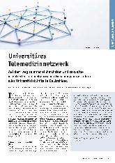 Vorschauseite 1: Universitäres Telemedizinnetzwerk