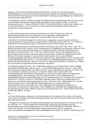 Vorschauseite 2: Zur Unterbringung