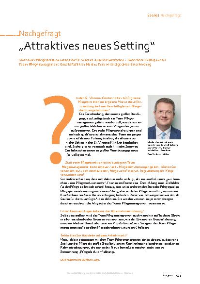 Vorschauseite 1: "Attraktives neues Setting"