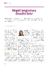 Vorschauseite 1: Vögel begleiten durchs Jahr