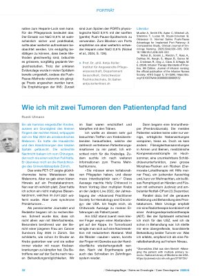 Vorschauseite 1: Wie ich mit zwei Tumoren den Patientenpfad fand