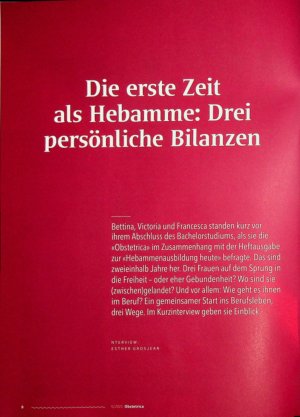 Vorschauseite 1: Die erste Zeit als Hebamme: Drei persönliche Bilanzen