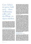 Vorschauseite 2: Pflegende brauchen Berufsstolz.
