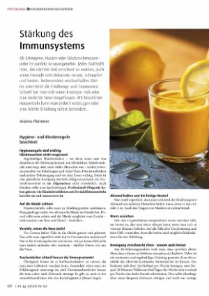 Vorschauseite 1: Stärkung des Immunsystems