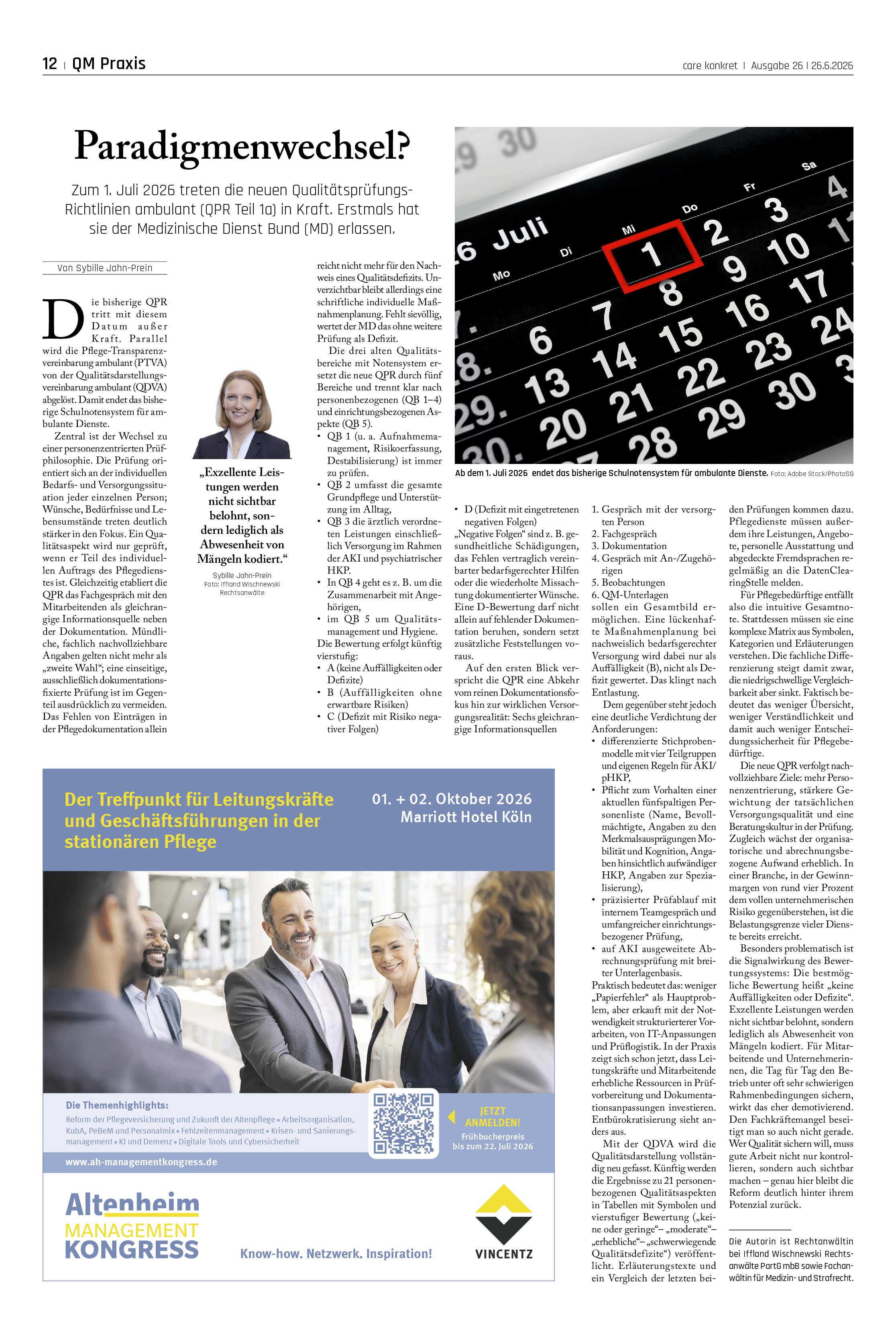 Vorschauseite 1: Paradigmenwechsel?