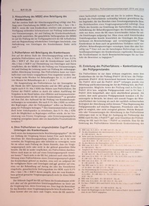 Vorschauseite 2: Die Regelungen der Prüfverfahrensvereinbarungen 2014 und 2016 in der Rechtsprechung des Bundessozialgerichts