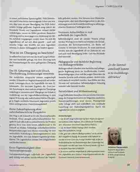 Vorschauseite 4: Junge volljährige Geflüchtete fallen durchs Raster.