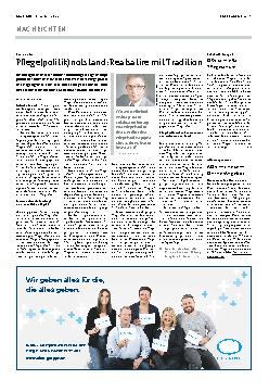 Vorschauseite 1: Pflegenotstand: Realsatire mit Tradition