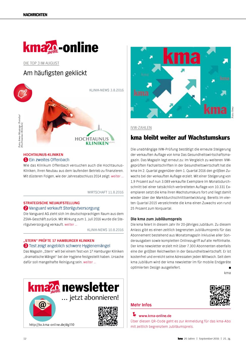 Vorschauseite 1: Die Top 3 im August: Am häufigsten geklickt