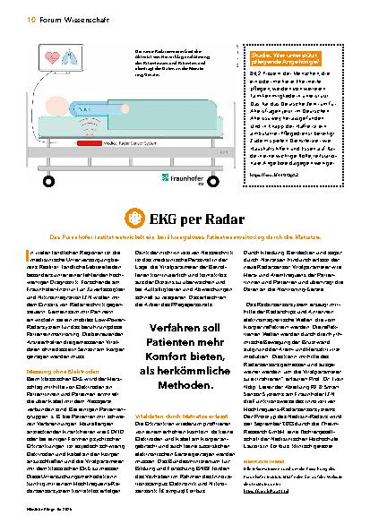 Vorschauseite 1: EKG per Radar