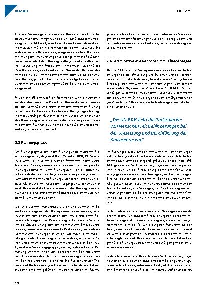 Vorschauseite 4: Systematische Planungsaktivitäten zur Umsetzung der UN-Behindertenrechtskonvention auf kommunaler Ebene
