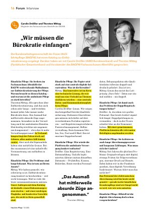 Vorschauseite 1: „Wir müssen die Bürokratie einfangen“