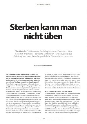 Vorschauseite 1: Sterben kann man nicht üben