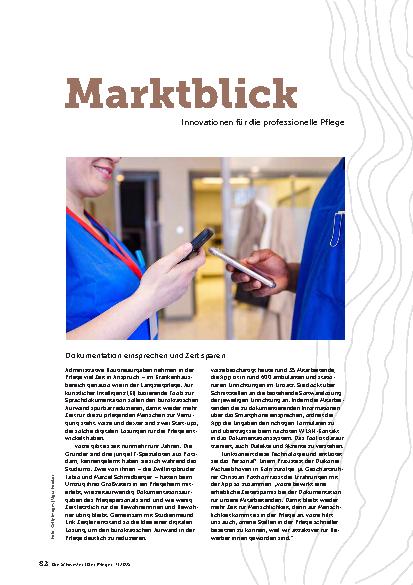 Vorschauseite 1: MarktblickInnovationen für die professionelle Pflege
