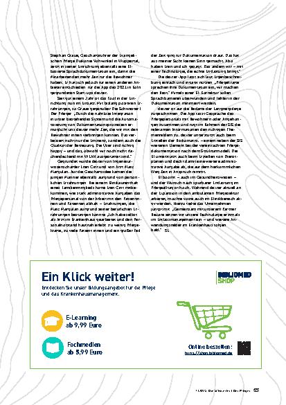 Vorschauseite 2: MarktblickInnovationen für die professionelle Pflege