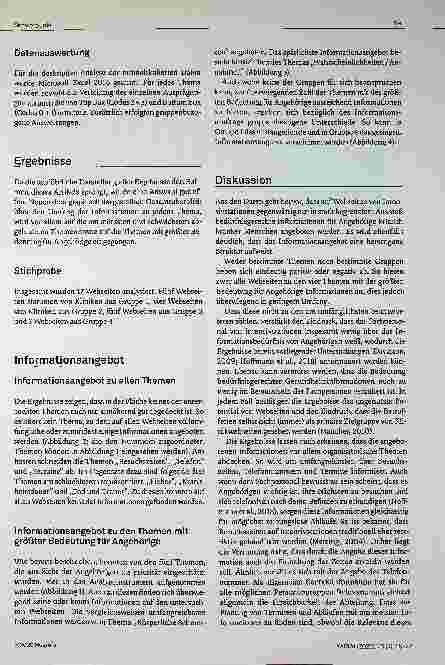 Vorschauseite 5: Bedürfnisgerechte Information von Angehörigen kritisch Kranker: Eine Analyse des Informationsangebots auf Webseiten bayerischer Intensivstationen