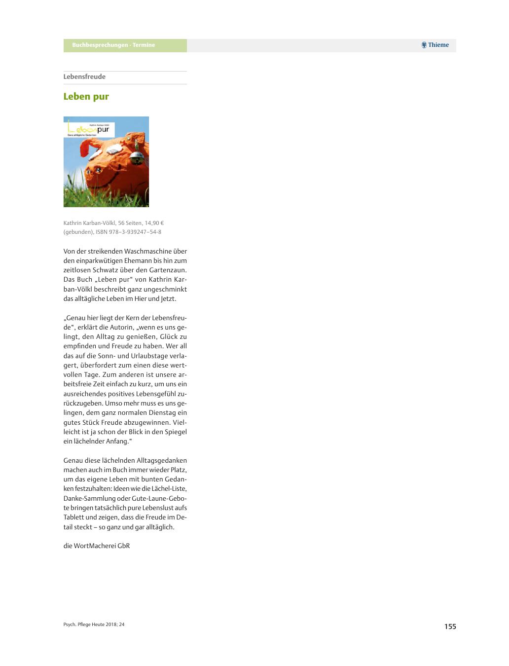 Vorschauseite 1: Leben pur