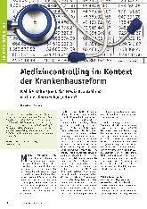 Vorschauseite 1: Medizincontrolling im Kontext der Krankenhausreform: Welche Rolle spielt das Medizincontrolling nach der Krankenhausreform?