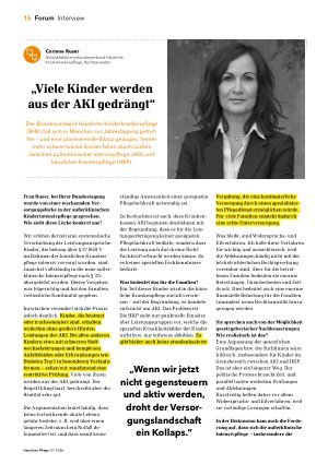 Vorschauseite 1: „Viele Kinder werden aus der AKI gedrängt“
