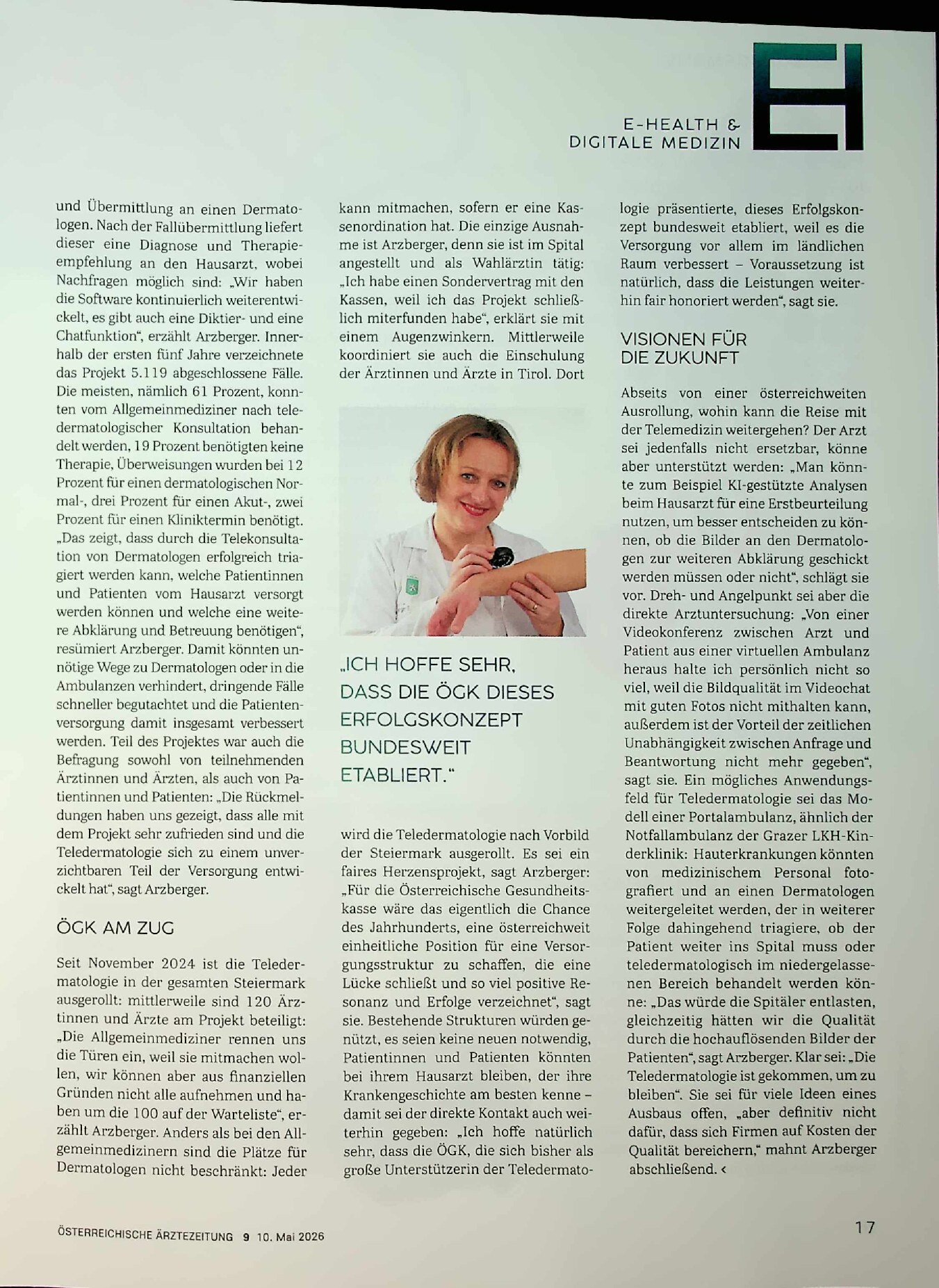 Vorschauseite 2: Teledermatologie: „gekommen, um zu bleiben“