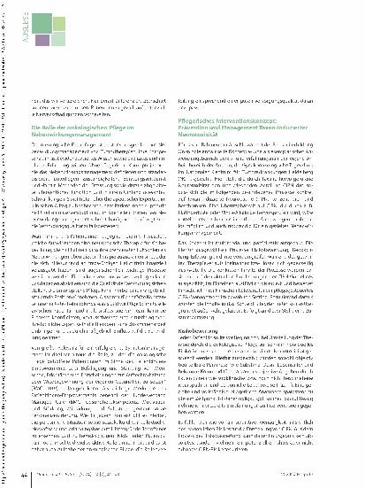 Vorschauseite 3: Neurotoxizität durch Tumortherapien Im Kampf für das Fingerspitzengefühl