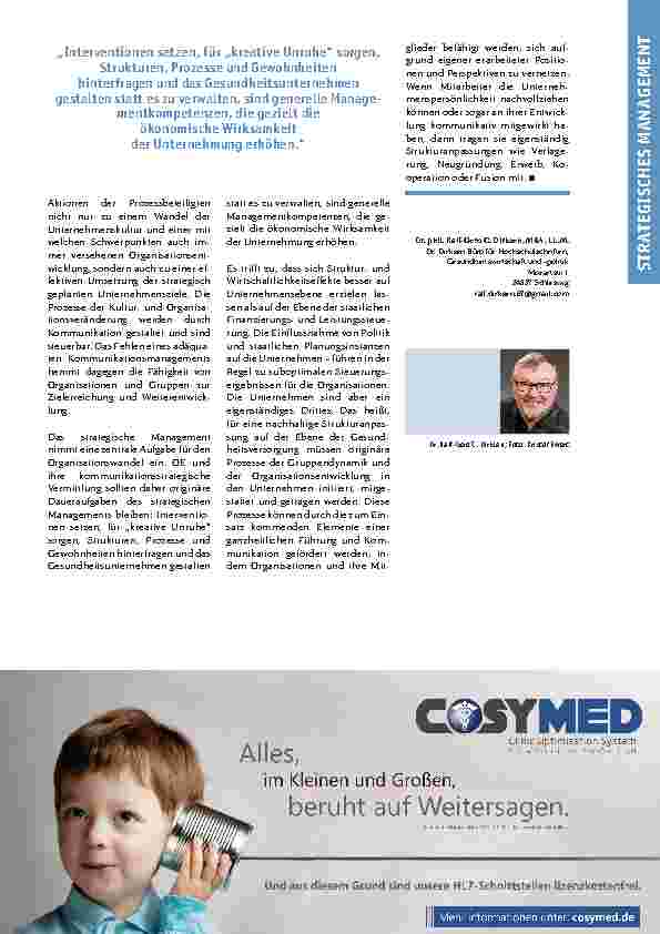 Vorschauseite 4: Die richtigen Dinge tun: Wie man mit Organisationspsychologie in Gesundheitsunternehmen führt