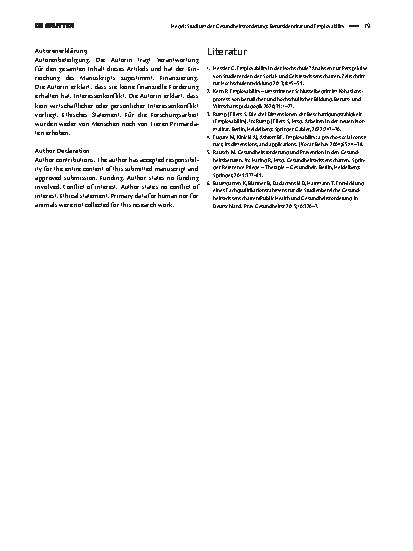 Vorschauseite 3: Studium der Gesundheitsförderung: Berufsidentität und Employability
