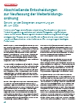 Vorschauseite 1: Abschließende Entscheidungen zur Neufassung der Weiterbildungsordnung.