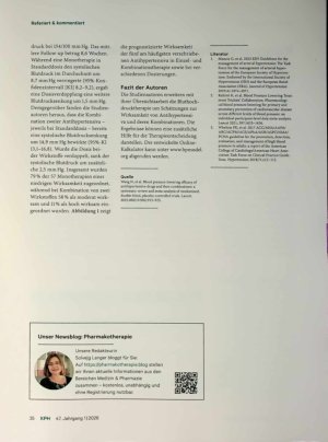 Vorschauseite 2: Neue Studienergebnisse zur Vorhersage des Therapieerfolgs von Antihypertensiva