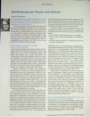 Vorschauseite 1: Sinnfindung bei Trauer und Verlust